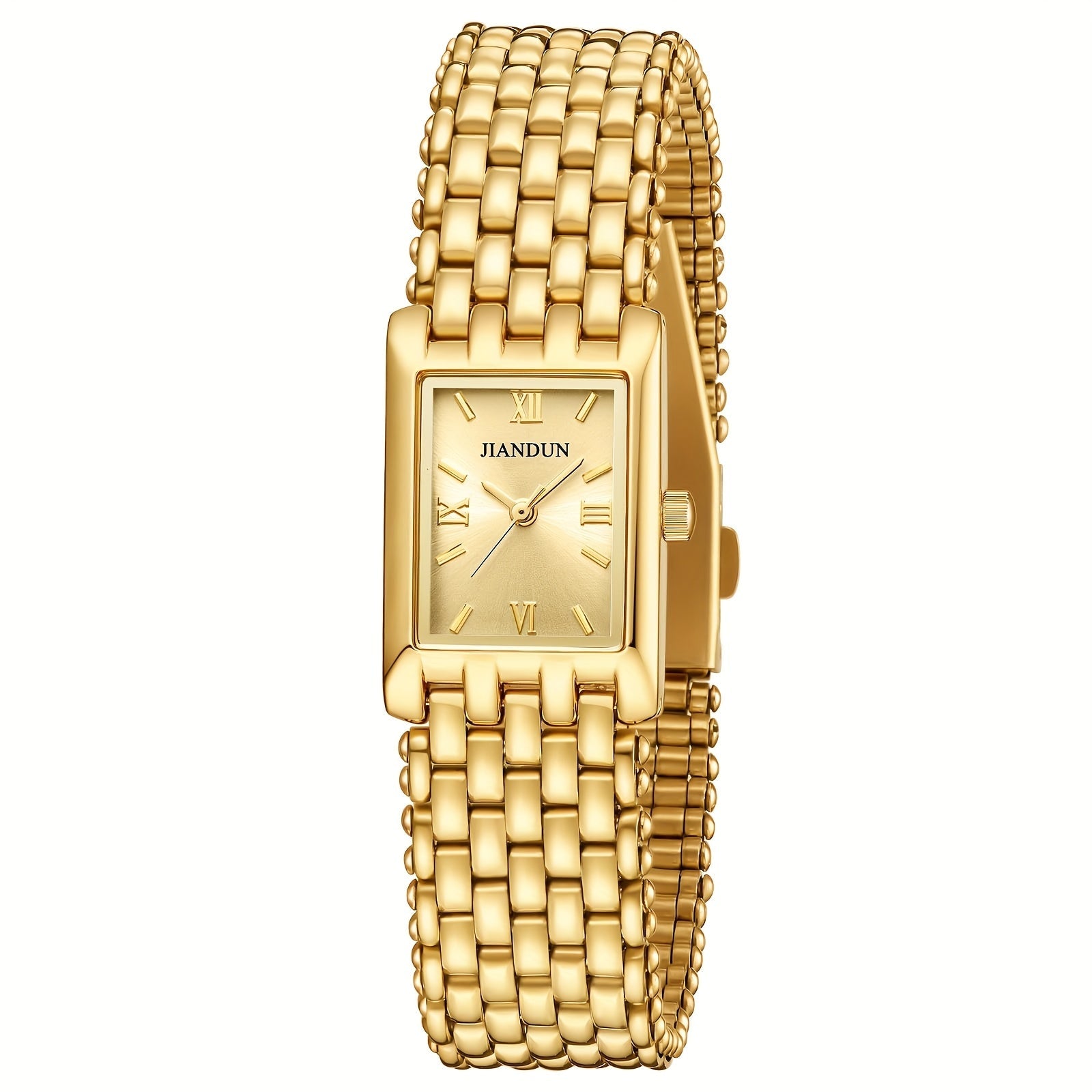 Women's Quartz Watch - Gold Bracelet for Vintage Ladies Wristwatch, Stainless Steel Band - product detail view 7