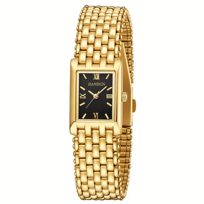 Women's Quartz Watch - Gold Bracelet for Vintage Ladies Wristwatch, Stainless Steel Band - product detail view 8
