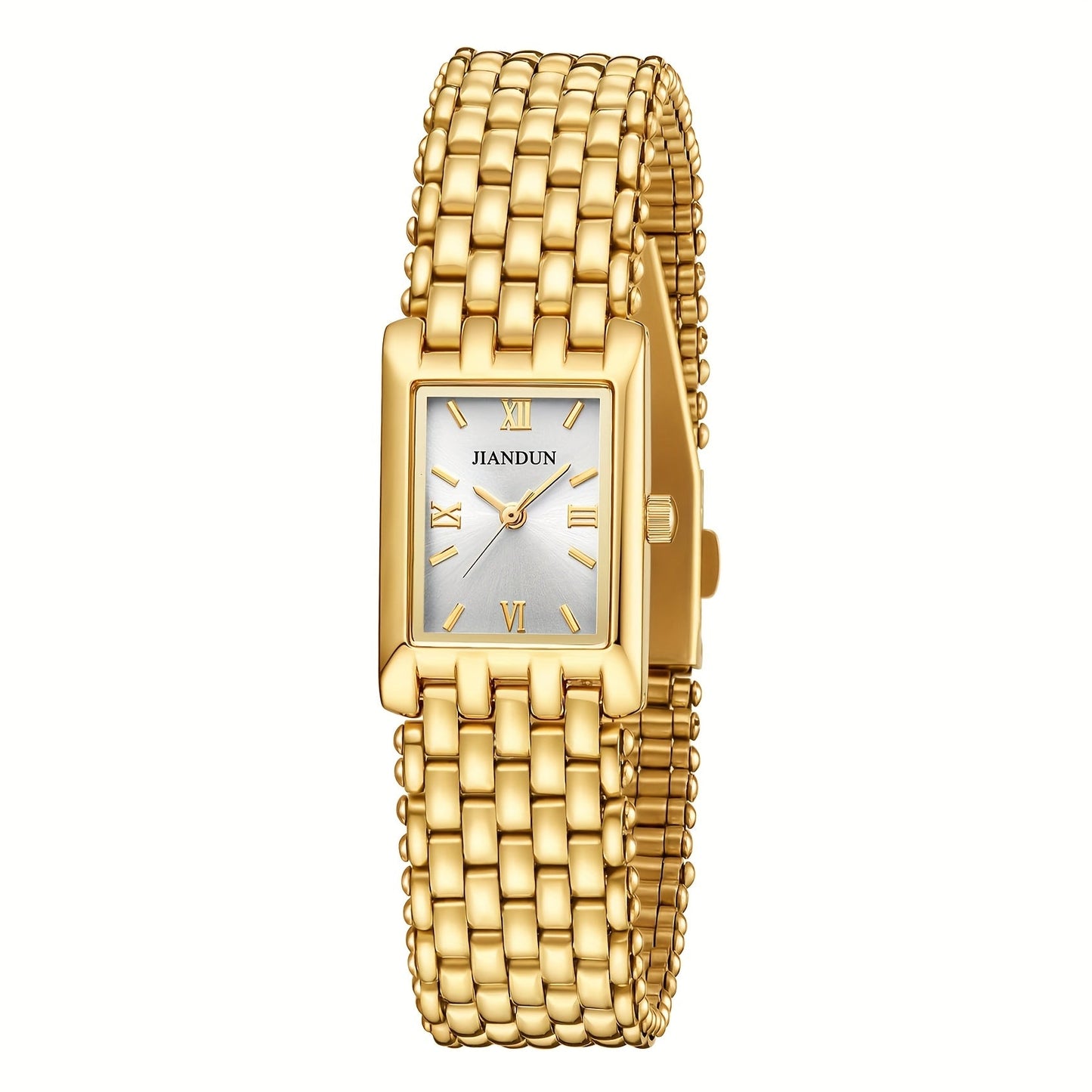 Women's Quartz Watch - Gold Bracelet for Vintage Ladies Wristwatch, Stainless Steel Band - product detail view 9