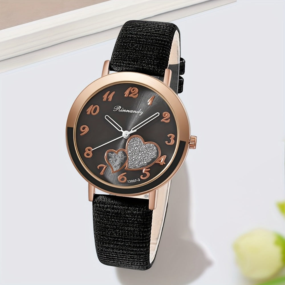 Women's Quartz Watch - Heart for Candy Color Wristwatch, Cute Zinc Alloy Case & Band, Fashion - product detail view 7