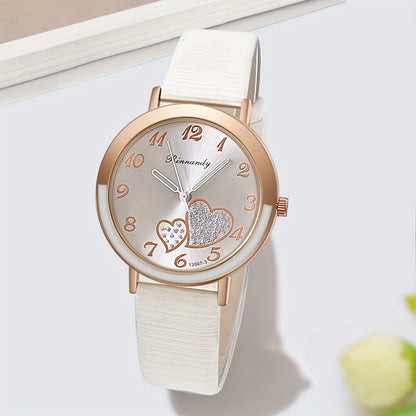 Women's Quartz Watch - Heart for Candy Color Wristwatch, Cute Zinc Alloy Case & Band, Fashion - product detail view 15