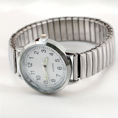 Women's Quartz Watch - Luminous 's with Elastic Band Adjustable Wristwatch, Glow in Dark Dial - product detail view 7