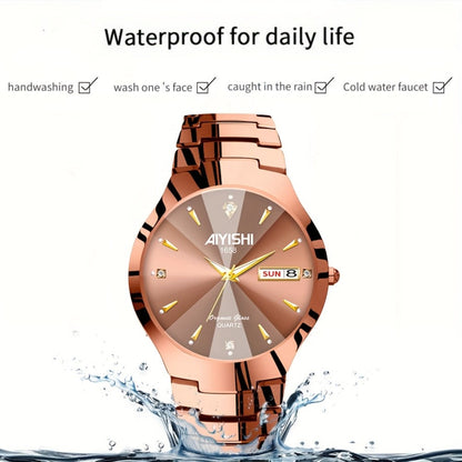 Men's Quartz Watch - Luxury Business for Luminous Double Date Elegant High-End Simple Trend - product detail view 5