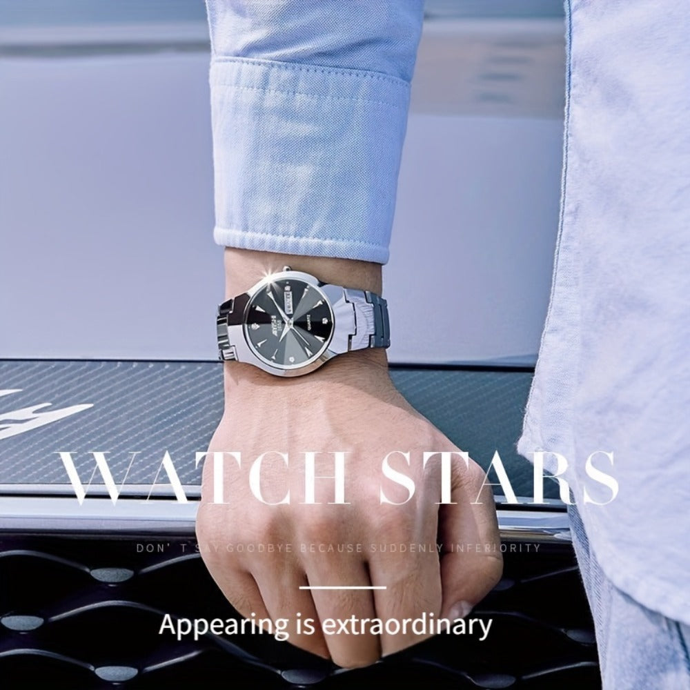 Men's Quartz Watch - Luxury Business for Luminous Double Date Elegant High-End Simple Trend - product detail view 7