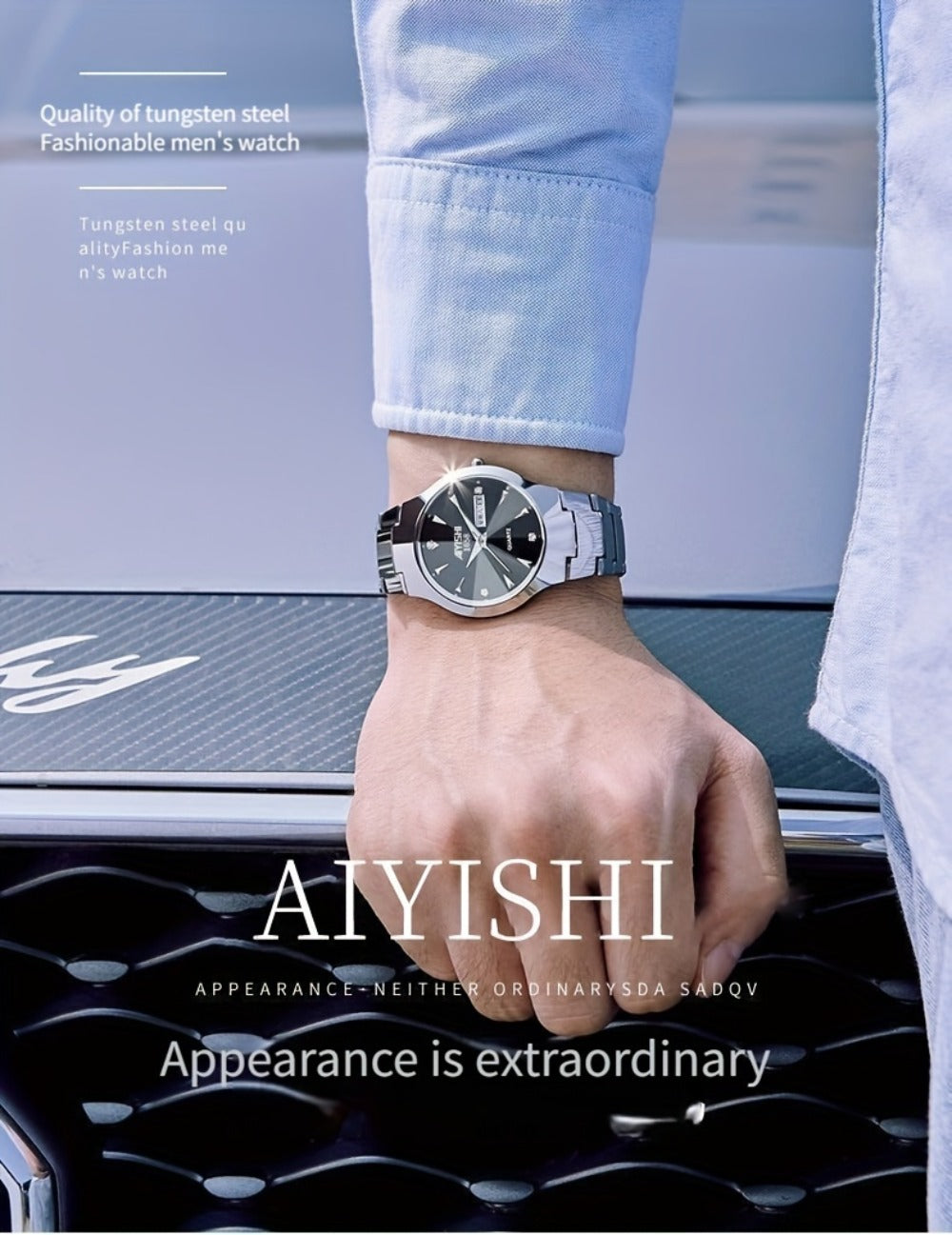 Men's Quartz Watch - Luxury Business for Luminous Double Date Elegant High-End Simple Trend - product detail view 10