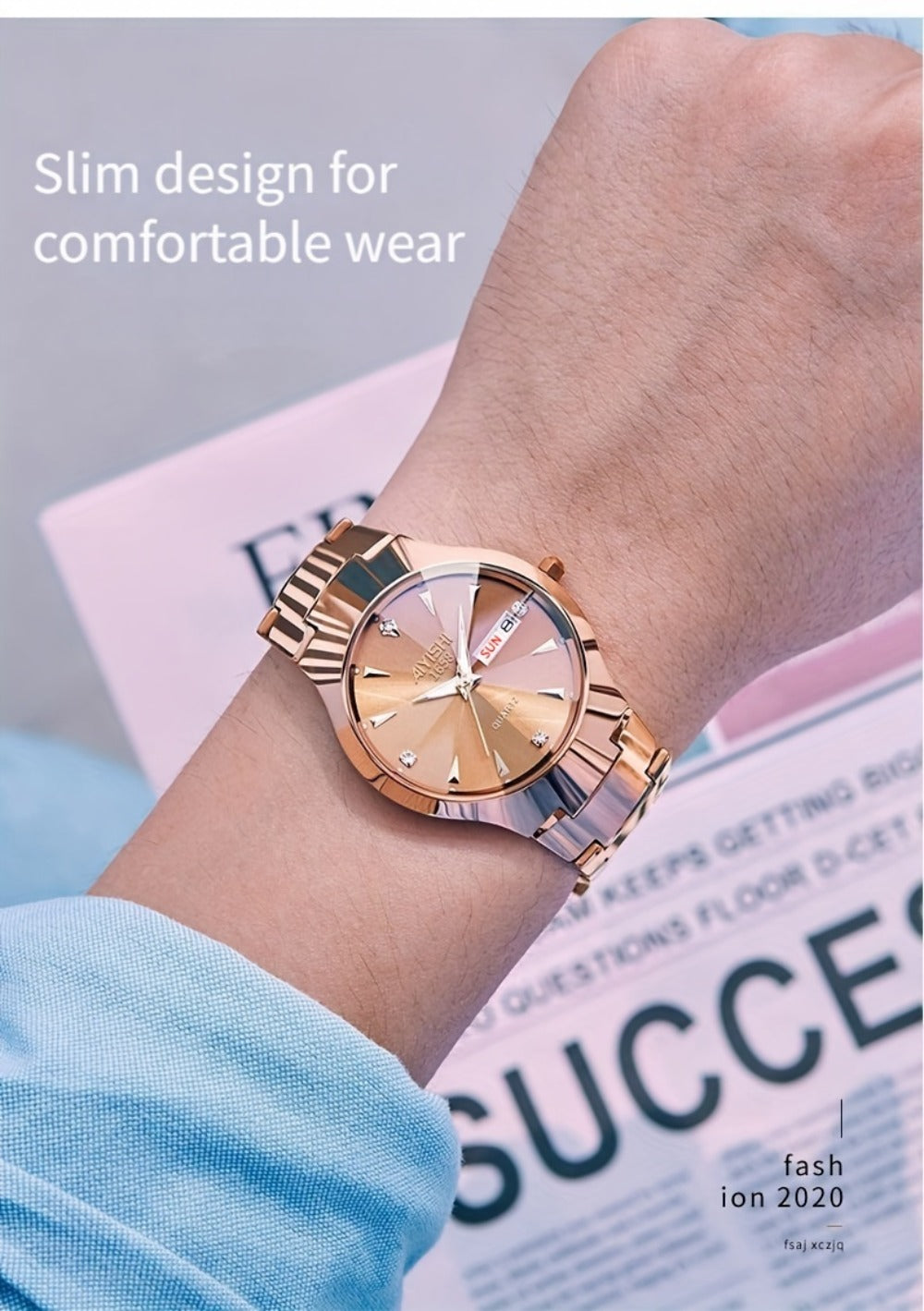 Men's Quartz Watch - Luxury Business for Luminous Double Date Elegant High-End Simple Trend - product detail view 17