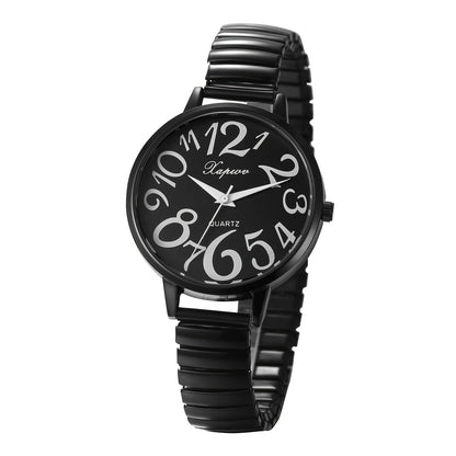 Women's Quartz Watch - Multi-Color 's Analog with Round Stretch Band - Large Arabic Numeral Dial - product detail view 20