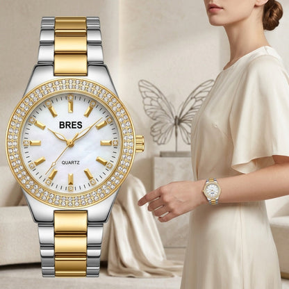 Women's Quartz Watch - Rhinestone Butterfly 's Crystal Diamond Dial, Movement, Steel Button - product detail view 6