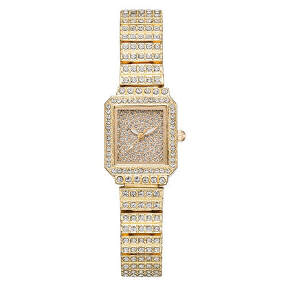 Women's Quartz Watch - Rhinestone for Square Dial Bling Luxury Analog Dress Wristwatch Sparkling - main product view