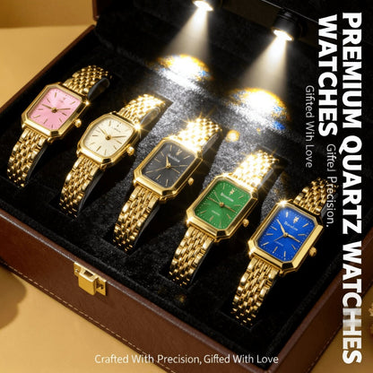Women's Quartz Watch - 's Alloy Elegant Casual Dress Wristwatch Stylish Fashion Ladies Timepiece - product detail view 8