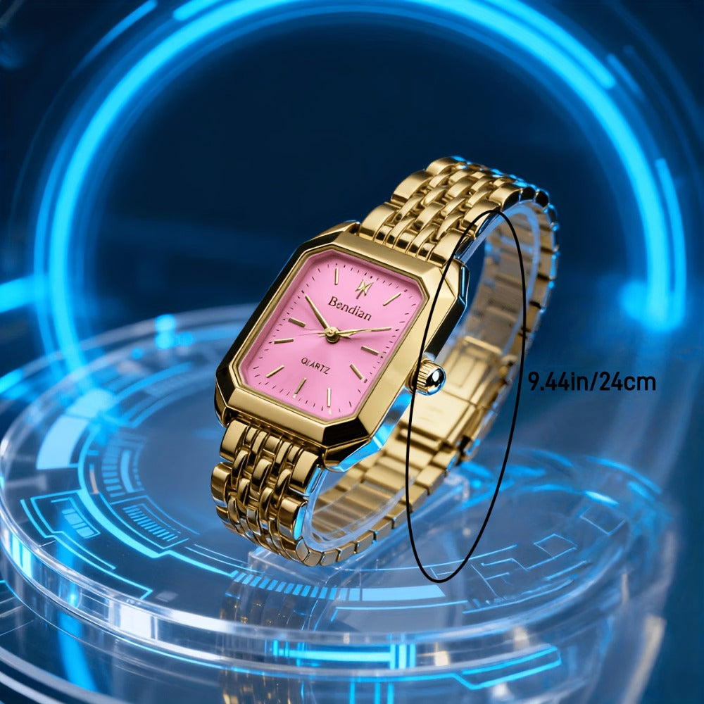 Women's Quartz Watch - 's Alloy Elegant Casual Dress Wristwatch Stylish Fashion Ladies Timepiece - product detail view 9
