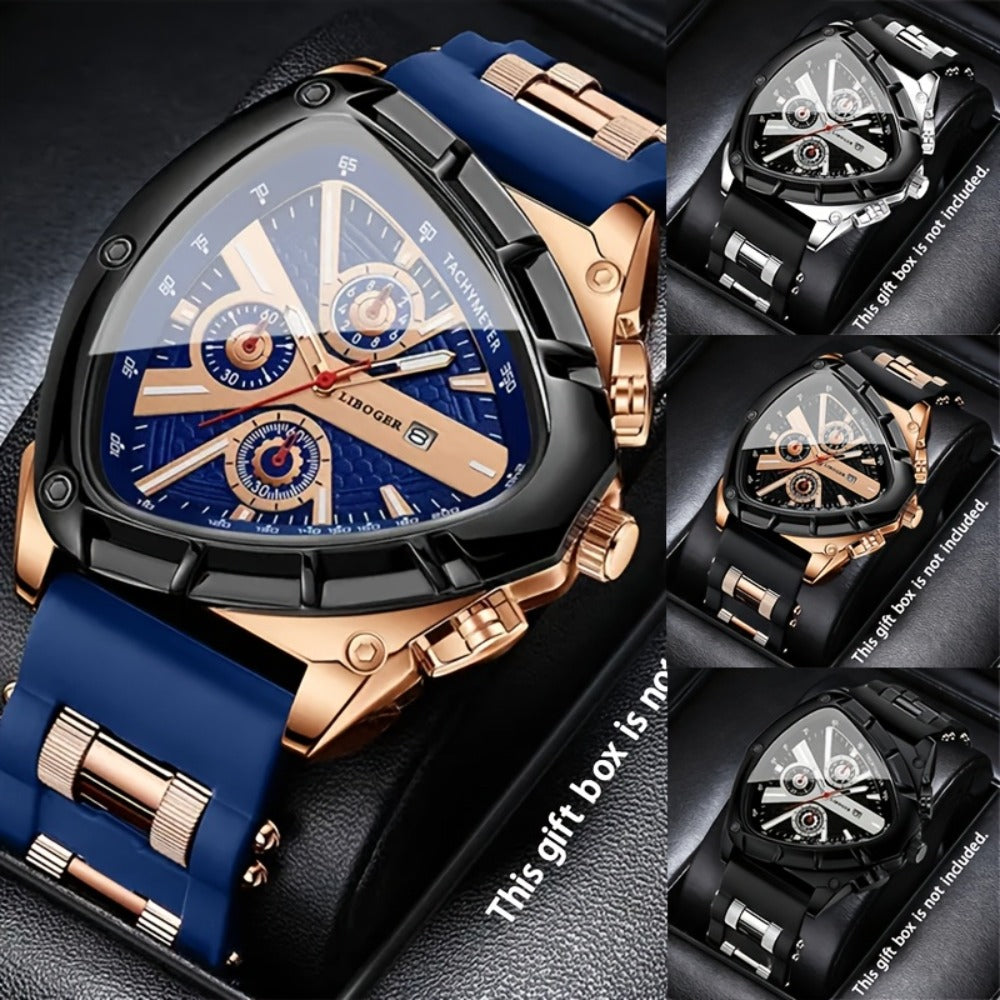 Men's Quartz Watch - 's Casual Fashion Date Calendar Display Analog Pointer Single or 2pcs Set - product detail view 4
