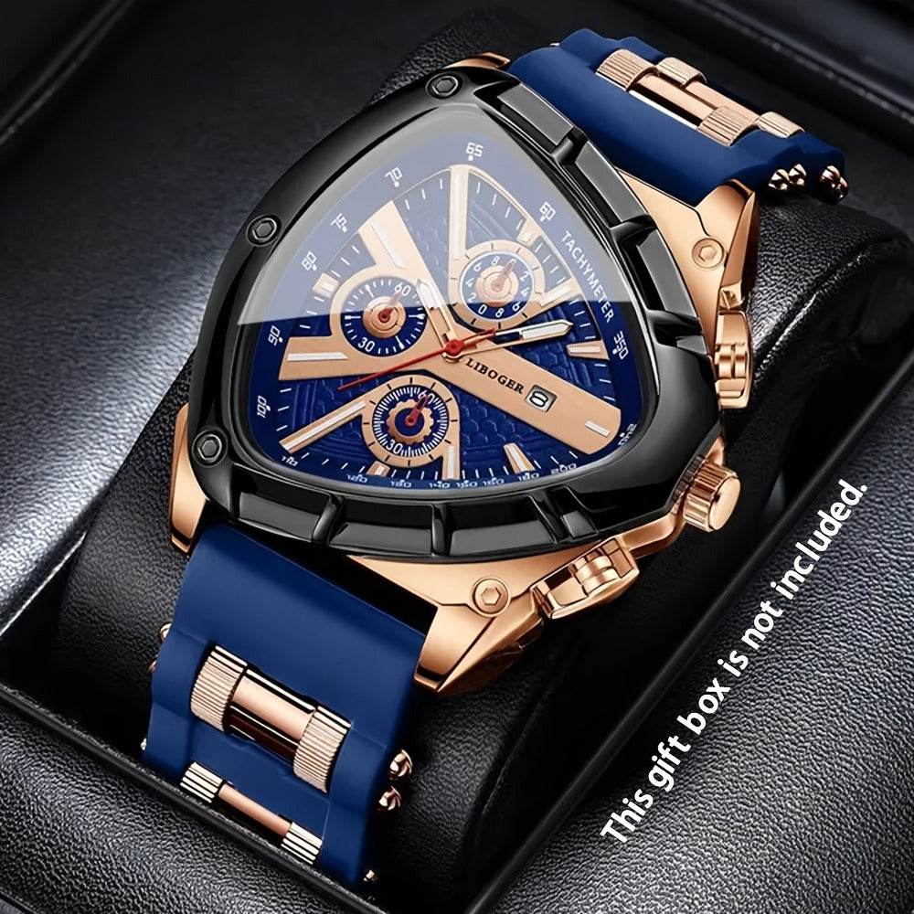 Men's Quartz Watch - 's Casual Fashion Date Calendar Display Analog Pointer Single or 2pcs Set - product detail view 5