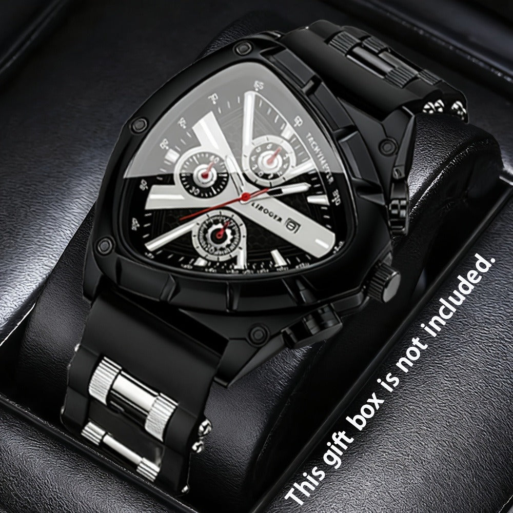 Men's Quartz Watch - 's Casual Fashion Date Calendar Display Analog Pointer Single or 2pcs Set - product detail view 6