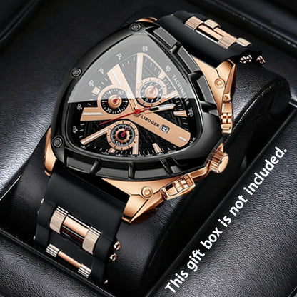 Men's Quartz Watch - 's Casual Fashion Date Calendar Display Analog Pointer Single or 2pcs Set - product detail view 8