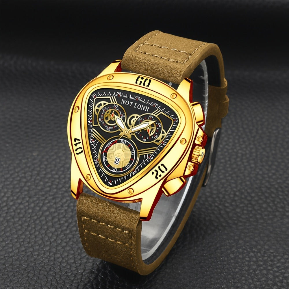 Men's Quartz Watch - 's Casual Fashion Date Calendar Display Analog Pointer Single or 2pcs Set - product detail view 11