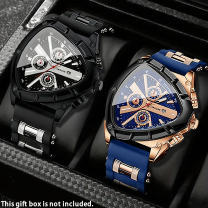 Men's Quartz Watch - 's Casual Fashion Date Calendar Display Analog Pointer Single or 2pcs Set - product detail view 12