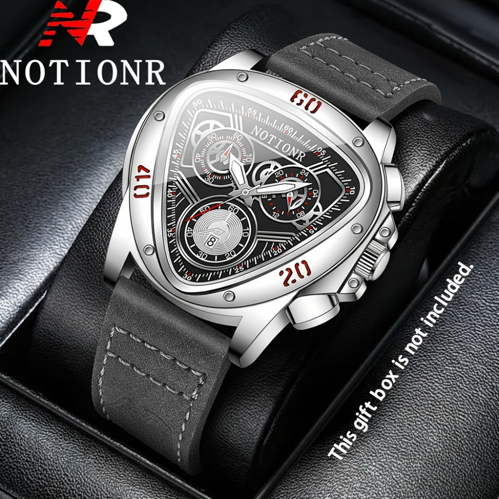 Men's Quartz Watch - 's Casual Fashion Date Calendar Display Analog Pointer Single or 2pcs Set - product detail view 17