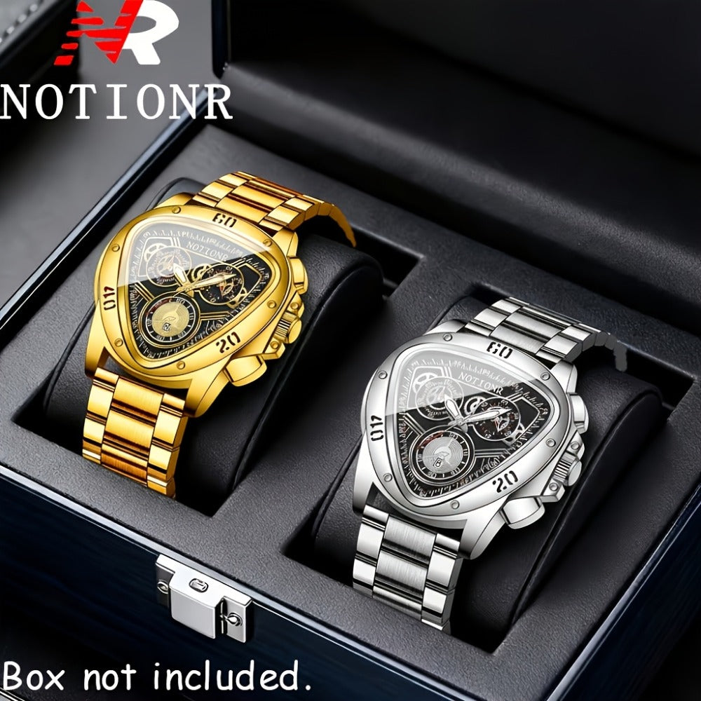 Men's Quartz Watch - 's Casual Fashion Date Calendar Display Analog Pointer Single or 2pcs Set - product detail view 22