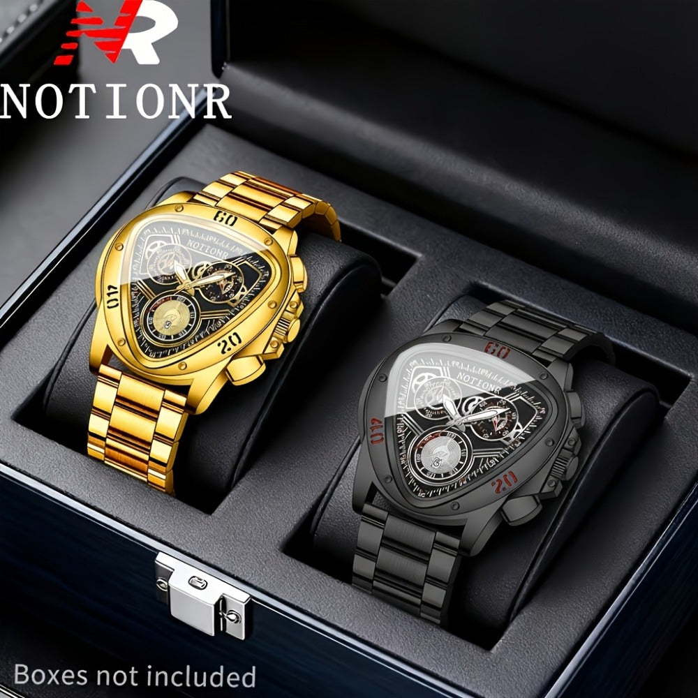 Men's Quartz Watch - 's Casual Fashion Date Calendar Display Analog Pointer Single or 2pcs Set - product detail view 24