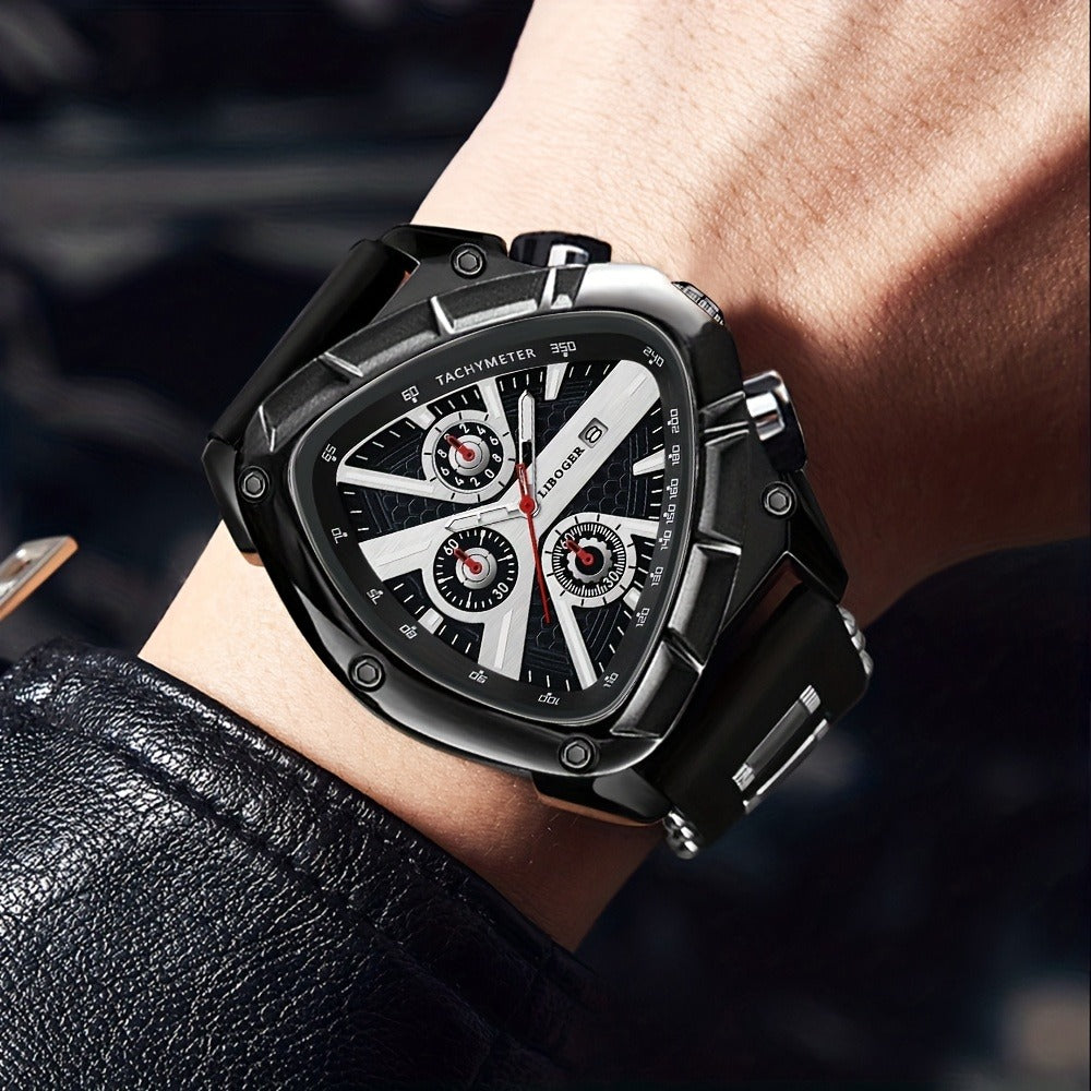 Men's Quartz Watch - 's Casual Fashion Date Calendar Display Analog Pointer Single or 2pcs Set - product detail view 40