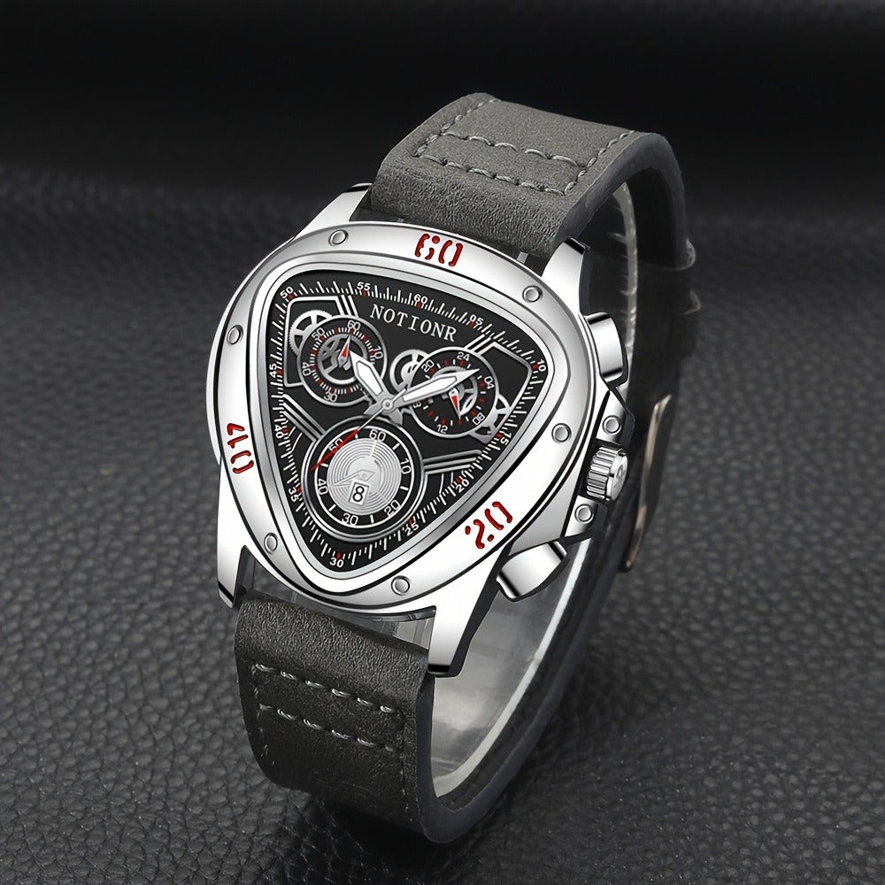 Men's Quartz Watch - 's Casual Fashion Date Calendar Display Analog Pointer Single or 2pcs Set - product detail view 57