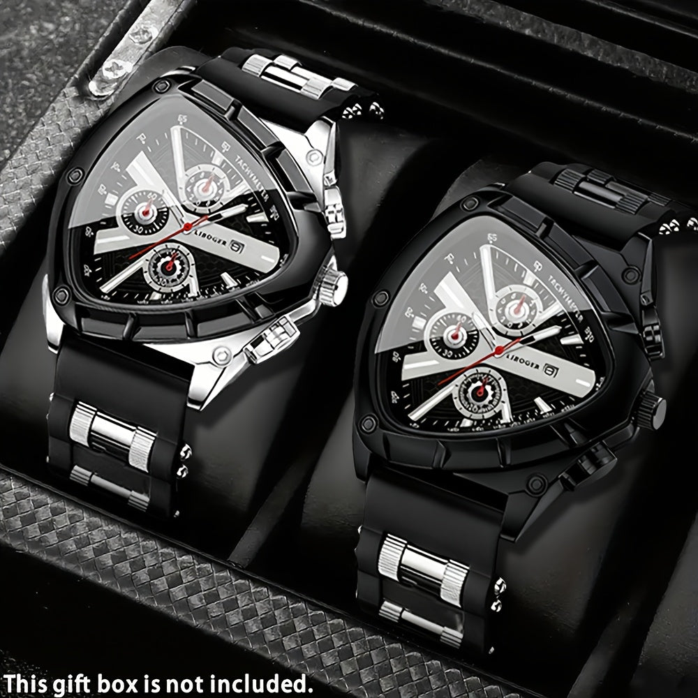 Men's Quartz Watch - 's Casual Fashion Date Calendar Display Analog Pointer Single or 2pcs Set - product detail view 59