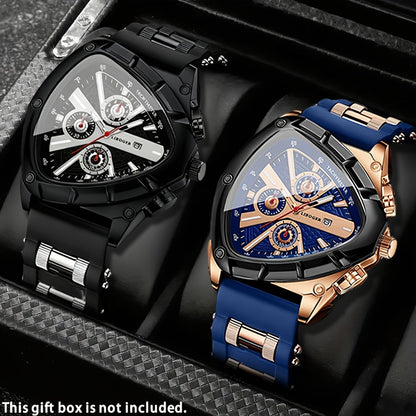 Men's Quartz Watch - 's Casual Fashion Date Calendar Display Analog Pointer Single or 2pcs Set - product detail view 64