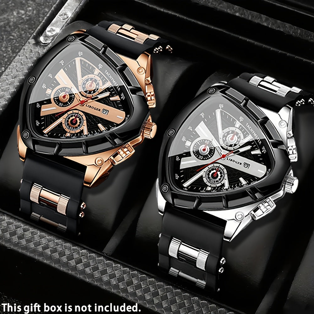 Men's Quartz Watch - 's Casual Fashion Date Calendar Display Analog Pointer Single or 2pcs Set - product detail view 69