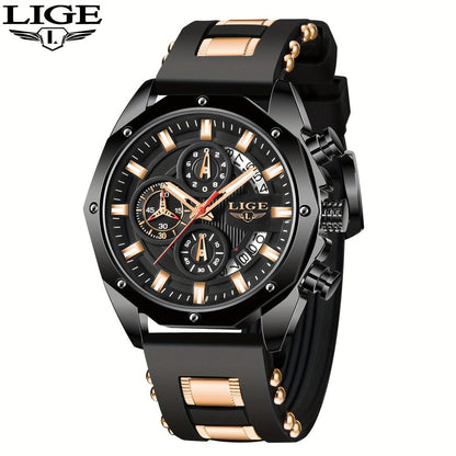 Men's Quartz Watch - 's Chronograph with Luminous Dial & Calendar | Stopwatch, Outdoor Sports - product detail view 12