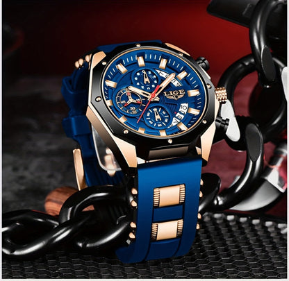 Men's Quartz Watch - 's Chronograph with Luminous Dial & Calendar | Stopwatch, Outdoor Sports - product detail view 22