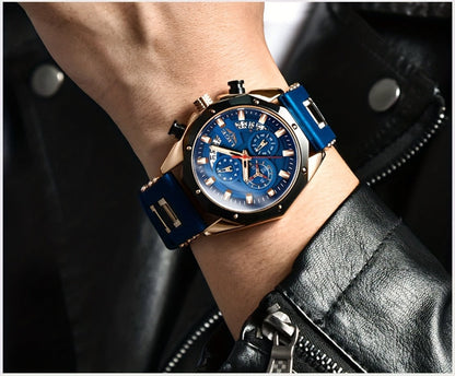 Men's Quartz Watch - 's Chronograph with Luminous Dial & Calendar | Stopwatch, Outdoor Sports - product detail view 23