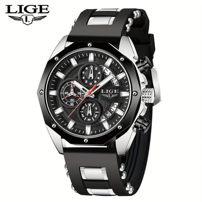 Men's Quartz Watch - 's Chronograph with Luminous Dial & Calendar | Stopwatch, Outdoor Sports - product detail view 27
