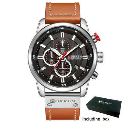 Men's Quartz Watch - 's Chronograph Sport Stopwatch, Date Display, Round Dial Wristwatch for in - product detail view 13