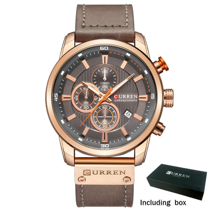 Men's Quartz Watch - 's Chronograph Sport Stopwatch, Date Display, Round Dial Wristwatch for in - product detail view 19