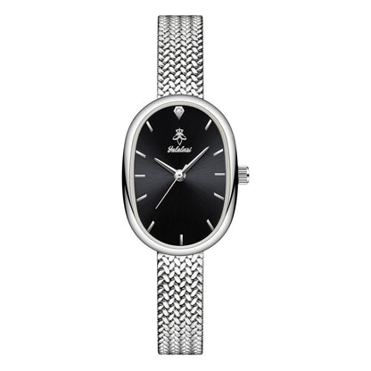 Women's Quartz Watch - 's Elegant Oval Dial Leaf Pattern Bracelet Strap with Gift Box, Stylish - product detail view 11