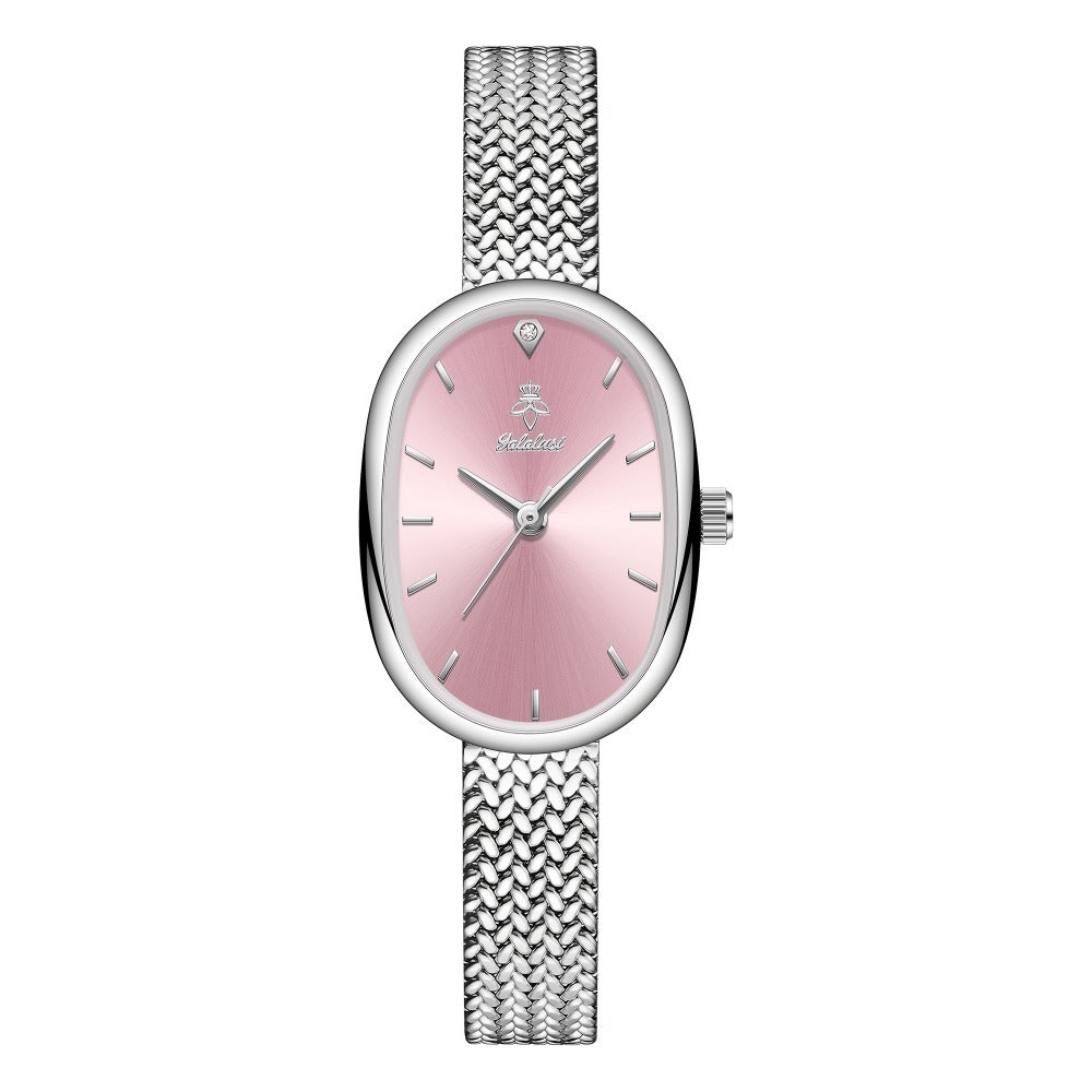 Women's Quartz Watch - 's Elegant Oval Dial Leaf Pattern Bracelet Strap with Gift Box, Stylish - product detail view 13