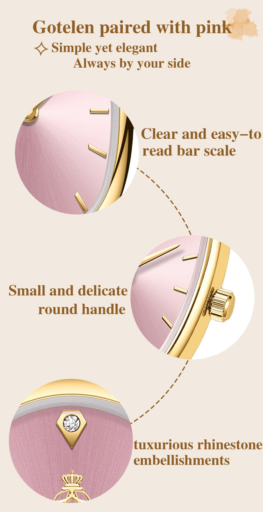 Women's Quartz Watch - 's Elegant Oval Dial Leaf Pattern Bracelet Strap with Gift Box, Stylish - product detail view 19