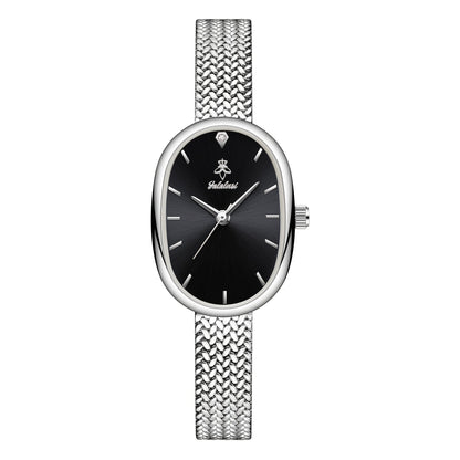Women's Quartz Watch - 's Elegant Oval Dial Leaf Pattern Bracelet Strap with Gift Box, Stylish - product detail view 31