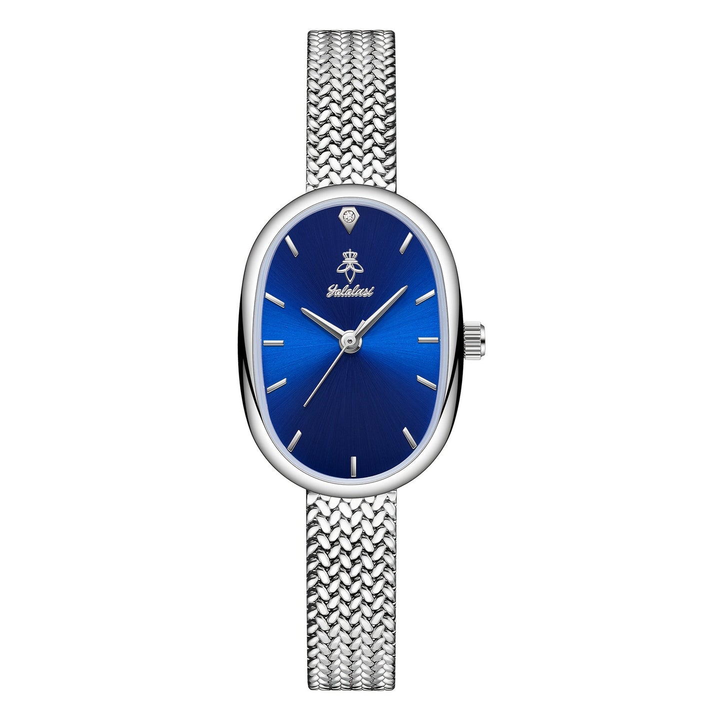Women's Quartz Watch - 's Elegant Oval Dial Leaf Pattern Bracelet Strap with Gift Box, Stylish - product detail view 32