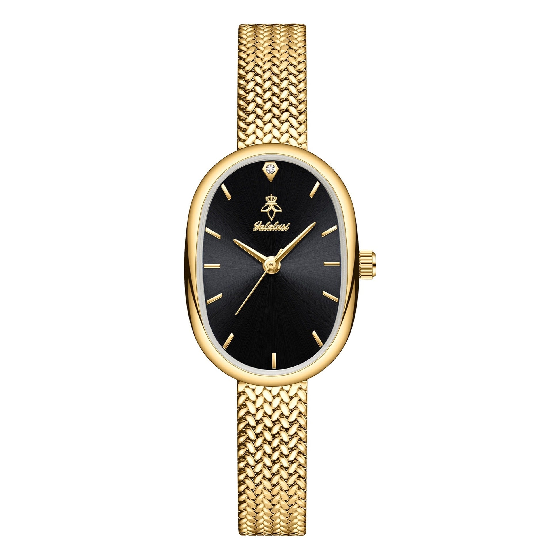 Women's Quartz Watch - 's Elegant Oval Dial Leaf Pattern Bracelet Strap with Gift Box, Stylish - product detail view 33