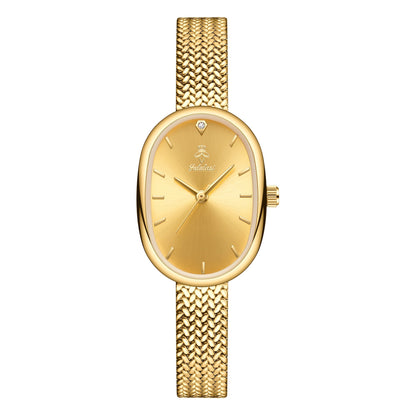 Women's Quartz Watch - 's Elegant Oval Dial Leaf Pattern Bracelet Strap with Gift Box, Stylish - product detail view 34
