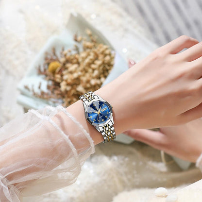 Women's Quartz Watch - 's Fashion POEDAGAR Stainless Steel Band Date Display 3ATM Waterproof - product detail view 9