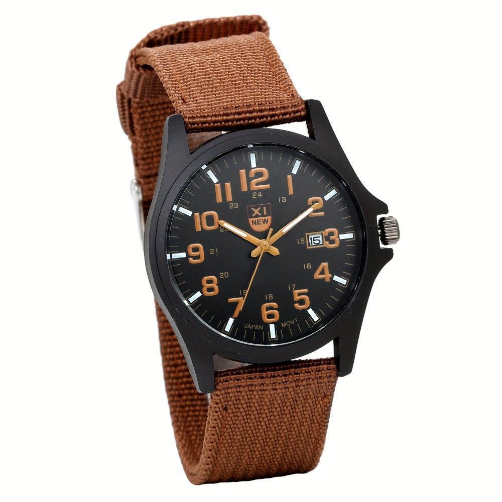 Men's Quartz Watch - 's Minimalist 24H Display, Luminous Dial, Date Calendar, Analog Casual - product detail view 4