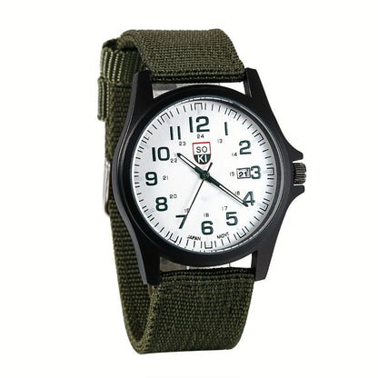 Men's Quartz Watch - 's Minimalist 24H Display, Luminous Dial, Date Calendar, Analog Casual - product detail view 6