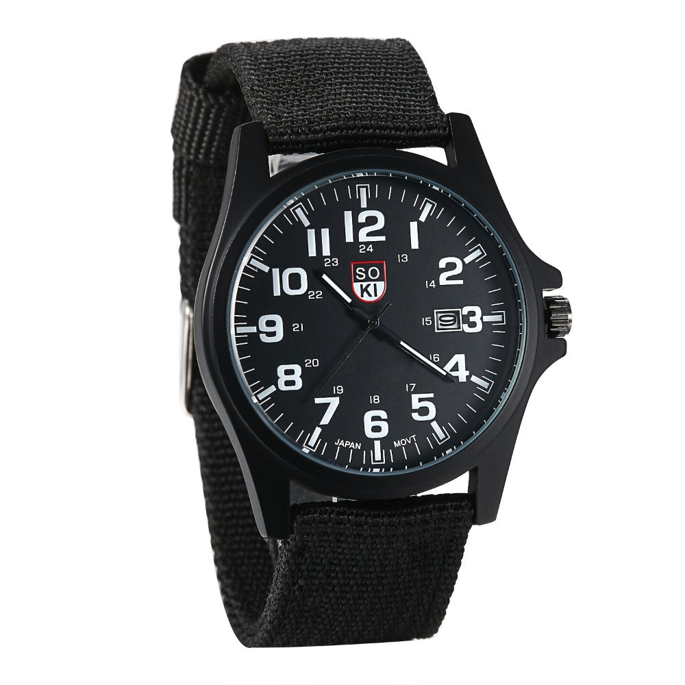 Men's Quartz Watch - 's Minimalist 24H Display, Luminous Dial, Date Calendar, Analog Casual - product detail view 8