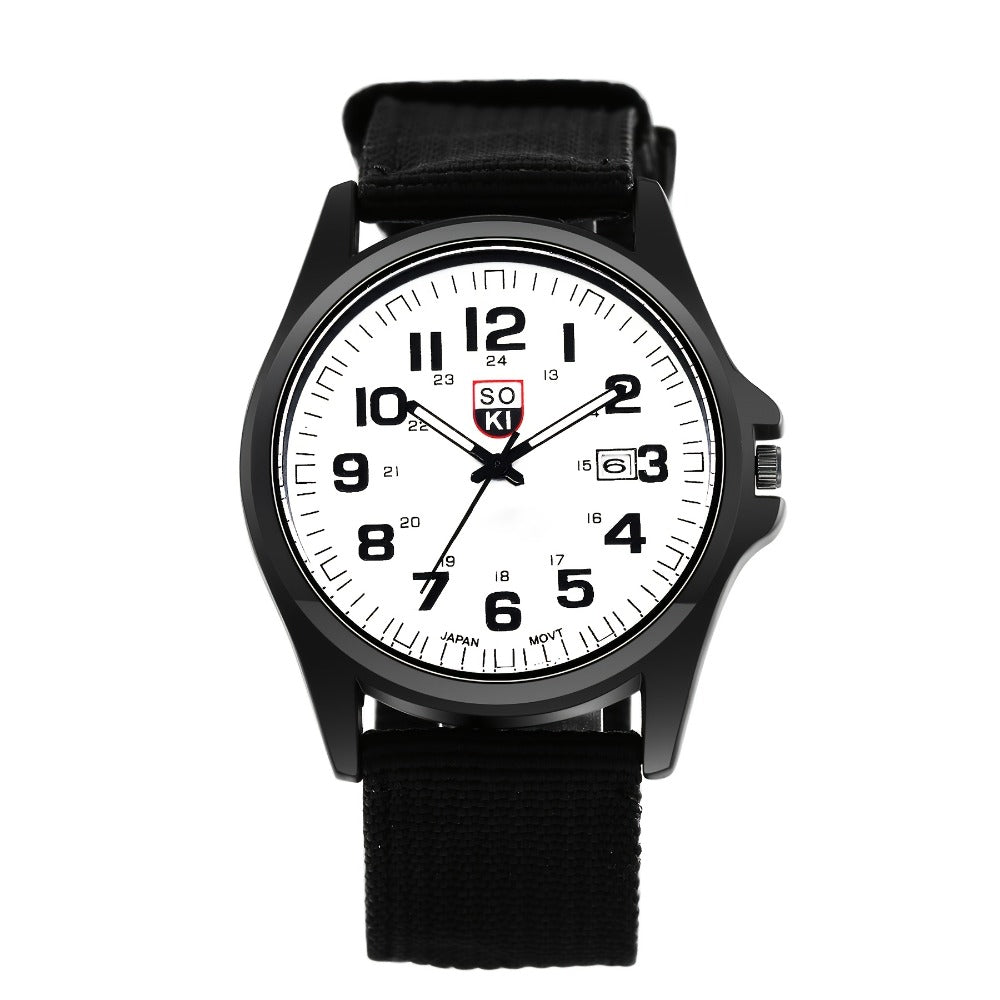Men's Quartz Watch - 's Minimalist 24H Display, Luminous Dial, Date Calendar, Analog Casual - product detail view 10