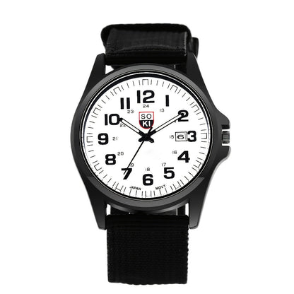 Men's Quartz Watch - 's Minimalist 24H Display, Luminous Dial, Date Calendar, Analog Casual - product detail view 10