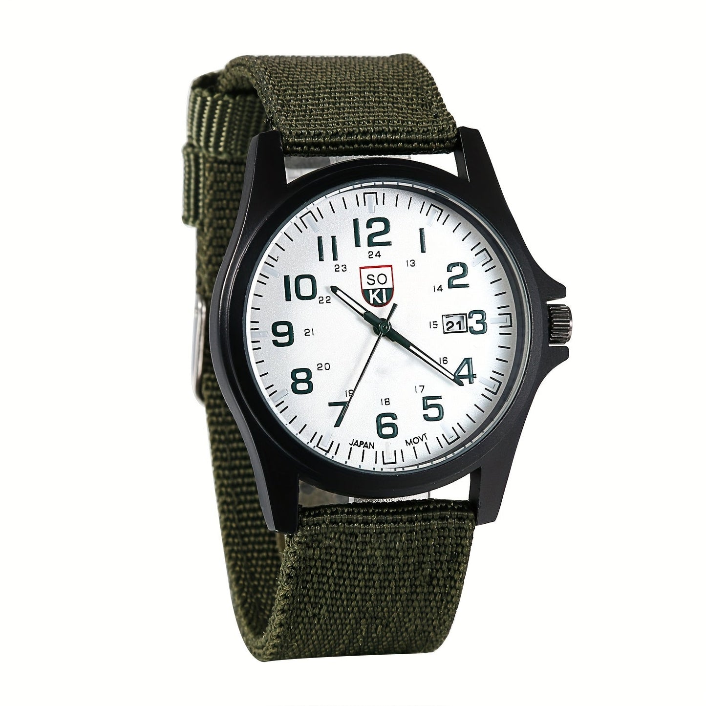 Men's Quartz Watch - 's Minimalist 24H Display, Luminous Dial, Date Calendar, Analog Casual - product detail view 13