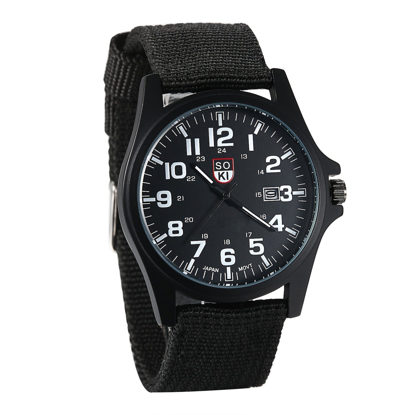 Men's Quartz Watch - 's Minimalist 24H Display, Luminous Dial, Date Calendar, Analog Casual - product detail view 14